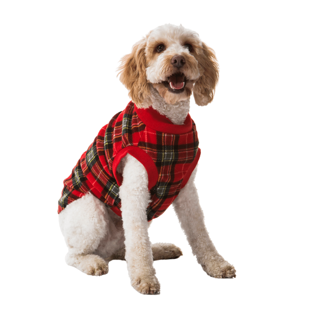 Red Tartan Dog Pyjamas